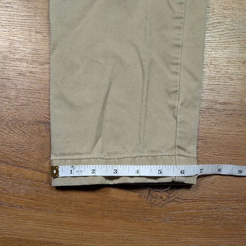 VTG J Crew Oarsman 770 Straight Chino Pants Mens 31x30(27) Beige Cotton Twill